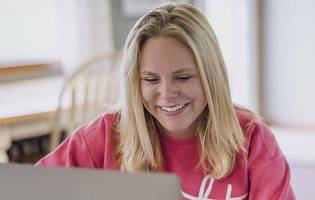 Student With Laptop