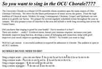 Chorale Audition